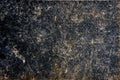 Texture of black cardboard cover of antique book