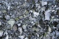 Texture of the coal after the fire Royalty Free Stock Photo