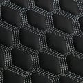Leather background with sewing stitch Royalty Free Stock Photo