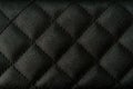 Texture black leather square pattern Royalty Free Stock Photo