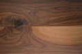 Texture of black walnut wood with some sapwood Royalty Free Stock Photo