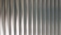 Texture blinds or roleta. horizontal metallic blinds gates closed striped silver. Aluminum metal texture abstract background Royalty Free Stock Photo