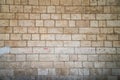 The texture of the block wall of the Mamluks period on the Temple Mount in Jerusalem Royalty Free Stock Photo