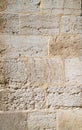 The texture of the block wall of the Mamluks period on the Temple Mount in Jerusalem Royalty Free Stock Photo