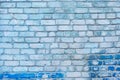 Texture blue brick wall Royalty Free Stock Photo