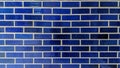 Texture of blue bricks wall Royalty Free Stock Photo