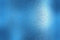 Texture of blue brushed metallic plate, abstract background