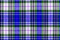 Texture of blue checkered fabric. Checkered cotton background Royalty Free Stock Photo