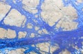 Texture of blue copper mineral azurite Royalty Free Stock Photo