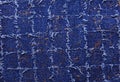 Texture of blue denim with gold threads Royalty Free Stock Photo