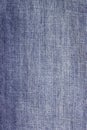 Texture of blue jeans textile close up