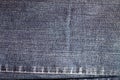 Texture of blue jeans textile close up Royalty Free Stock Photo