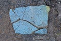 Texture of blue pieces of stones with cracks Royalty Free Stock Photo