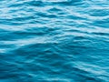 Texture blue ripples water in sea ocean for background. Surface of blue water in nature ocean Royalty Free Stock Photo