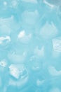 The texture of blue soap bubbles is macro. Close-up of water bubble cells with a blurred background Royalty Free Stock Photo