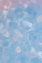 The texture of blue soap bubbles is macro. Close-up of water bubble cells with a blurred background Royalty Free Stock Photo