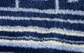 Texture of Blue Terrycloth with Stripes