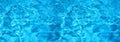 Texture of blue water in swimming pool as background. Banner design Royalty Free Stock Photo