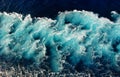 Texture blue wave water Royalty Free Stock Photo