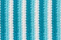 Texture of woolen knitting fabric with vertical stripes