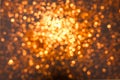 Texture of blurry gold sparkling Christmas lights. Royalty Free Stock Photo