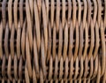 Texture of braided basket pattern. Wicker surface. Twiggen bin.