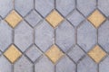 Texture of brick stone pattern floor close up Royalty Free Stock Photo