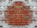 Texture from brick wall covered with salt Royalty Free Stock Photo