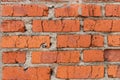 Red brick wall texture grunge background Royalty Free Stock Photo