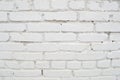 Texture of a brick wall with rectangular white bricks of different sizes with seams Royalty Free Stock Photo