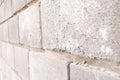 The texture of the bricks. Brick background. Background of bricks. Gray bricks. Concrete blocks. Part of the concrete wall. Gray