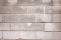 The texture of the bricks. Brick background. Background of bricks. Gray bricks. Concrete blocks. Part of the concrete wall. Gray Royalty Free Stock Photo