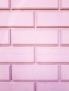 The texture of the bricks. Brick wall pink.  Old brick wall made of pink  color. Royalty Free Stock Photo