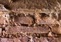 Texture bricks full of cobwebs Royalty Free Stock Photo