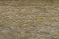 texture of bricks on the wall in the form of wild stone Background. Beige and brown tones with shadows and deep texture. Facing Royalty Free Stock Photo