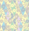 Texture bright blue summer stylish glamorous fashionable with a pattern of lemons limes oranges citrus fresh fruit vitamin