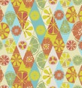 Texture bright orange summer stylish glamorous fashionable with a pattern of lemons limes oranges citrus fresh fruit vitamin