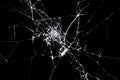 Texture broken glass with cracks. Abstract of cracked screen Smartphone from shock Royalty Free Stock Photo