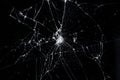 Texture broken glass with cracks. Abstract of cracked screen Smartphone from shock Royalty Free Stock Photo