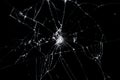 Texture broken glass with cracks, Abstract of cracked screen Smartphone from shock Royalty Free Stock Photo