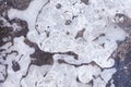 Texture of broken ice on asphalt Royalty Free Stock Photo