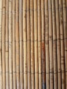 Texture of brown bamboo sticks vertical shape Royalty Free Stock Photo