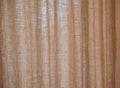 Texture brown burlap curtains Royalty Free Stock Photo