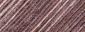 Texture of brown color background from textile material with wicker pattern, macro. Structure of vintage umber fabric Royalty Free Stock Photo