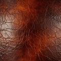 texture of brown cow leather with seamless pattern. Genuine animal skin background Royalty Free Stock Photo