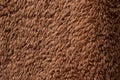 Texture of a brown faux fur as a background