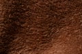 Texture of a brown faux fur as a background