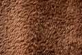 Texture of a brown faux fur as a background Royalty Free Stock Photo