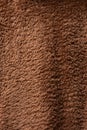 Texture of a brown faux fur as a background