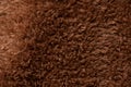 Texture of a brown faux fur as a background